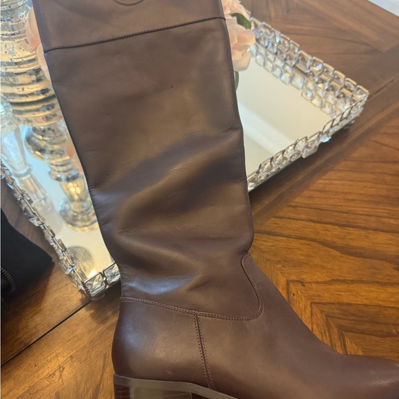 Michael Kors Dark Brown Heeled Boots - Picture 1 of 4